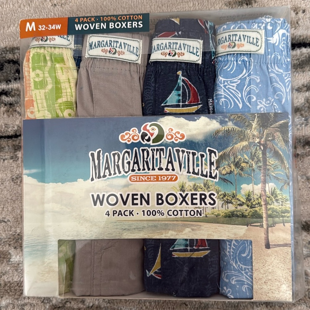 Margaritaville woven boxers size M Medium men’s